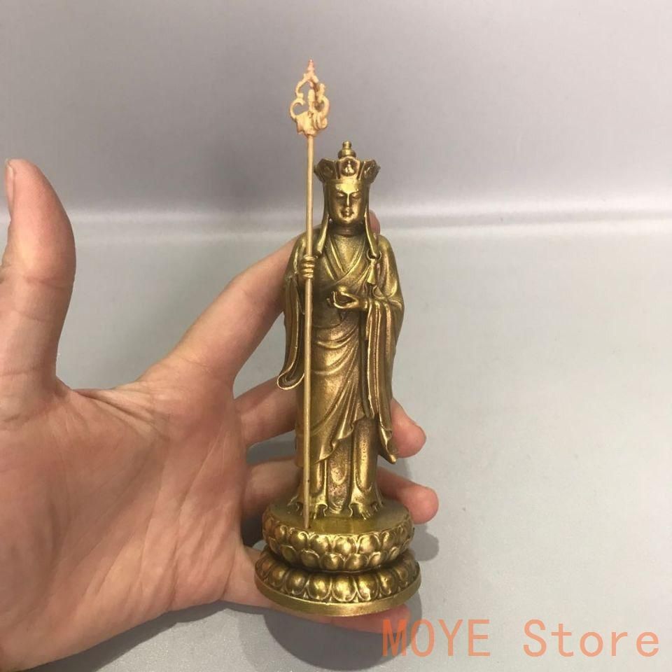 仏教美術 仏像 地蔵王仏像 銅製 銅器 工芸品 美術品 置物 仏教美術 仏像 地蔵王仏像 銅製 銅器 工芸品 美術品 置物 - メルカリ