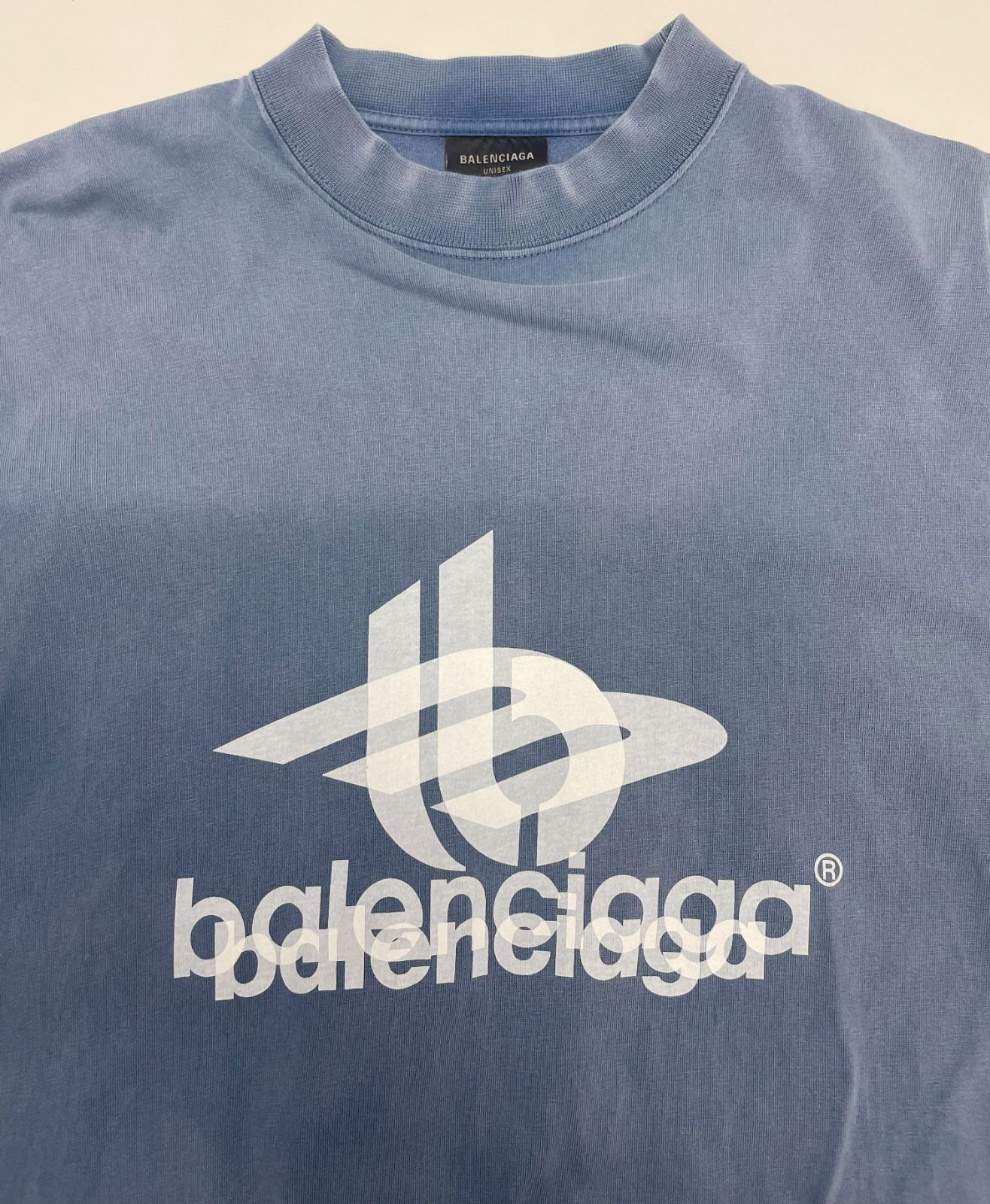 BALENCIAGA 23AW LAYERED SPORTS LOGO TEE Lサイズ 739028 TPVF2