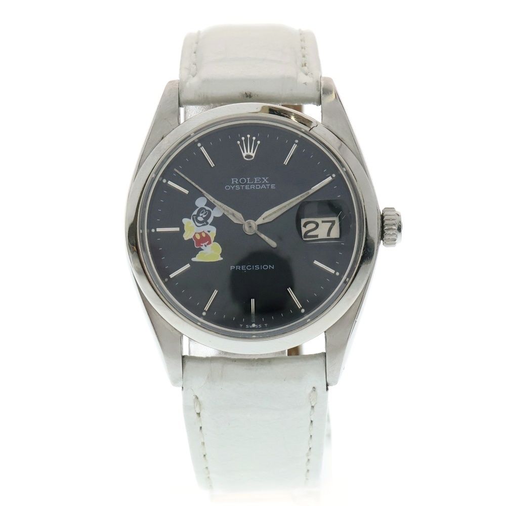 ROLEX ロレックス オイスターデイト プレジション 手巻 ステンレス 腕時計 シルバー 6694
