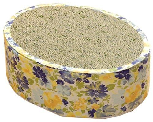 新品・3営業日で発送】イケヒコ スツール い草 花柄 『フォンターナ 