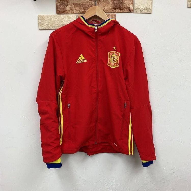 古着】adidas アディダス スペイン代表ジャージ トップス レッド 赤