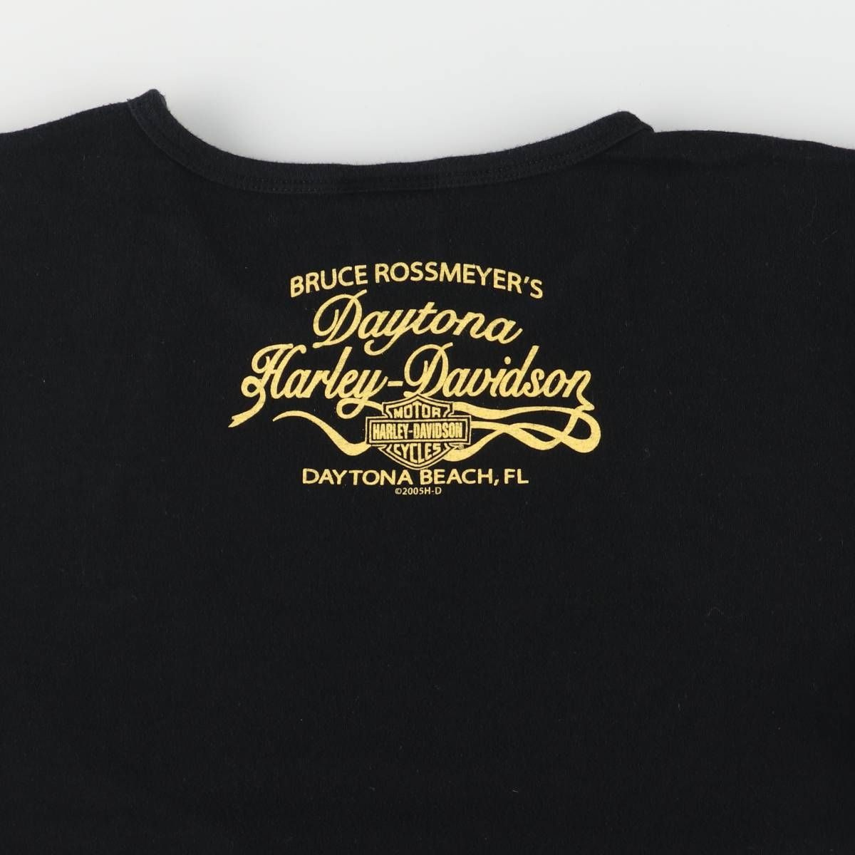 古着 00年代 ハーレーダビッドソン Harley-Davidson 花柄 モーター