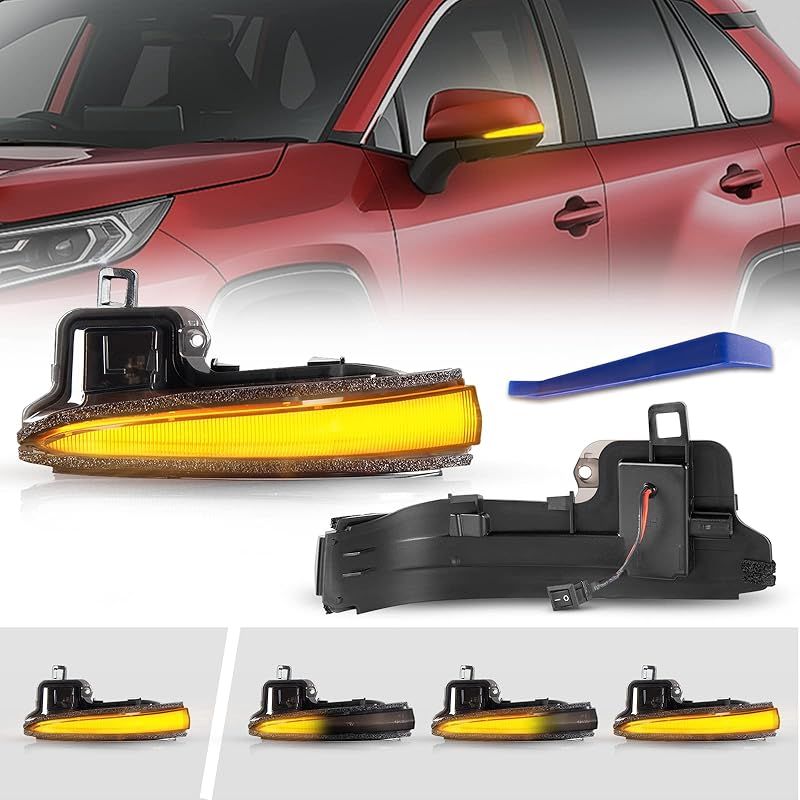 在庫セール POPMOTORZトヨタ30系 アルファード|ヴェルファイア前期|後期RAV4 50系PHV シーケンシャル サイドミラー ウインカー 流れるウインカー ドアミラーウインカー 流れる|全点滅切替 車検対応 スモークレンズ 0