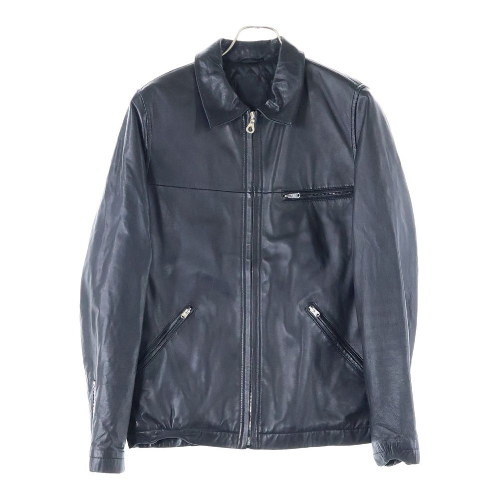 STUSSY (ステューシー) ラムレザー ジップアップ シングルライダース