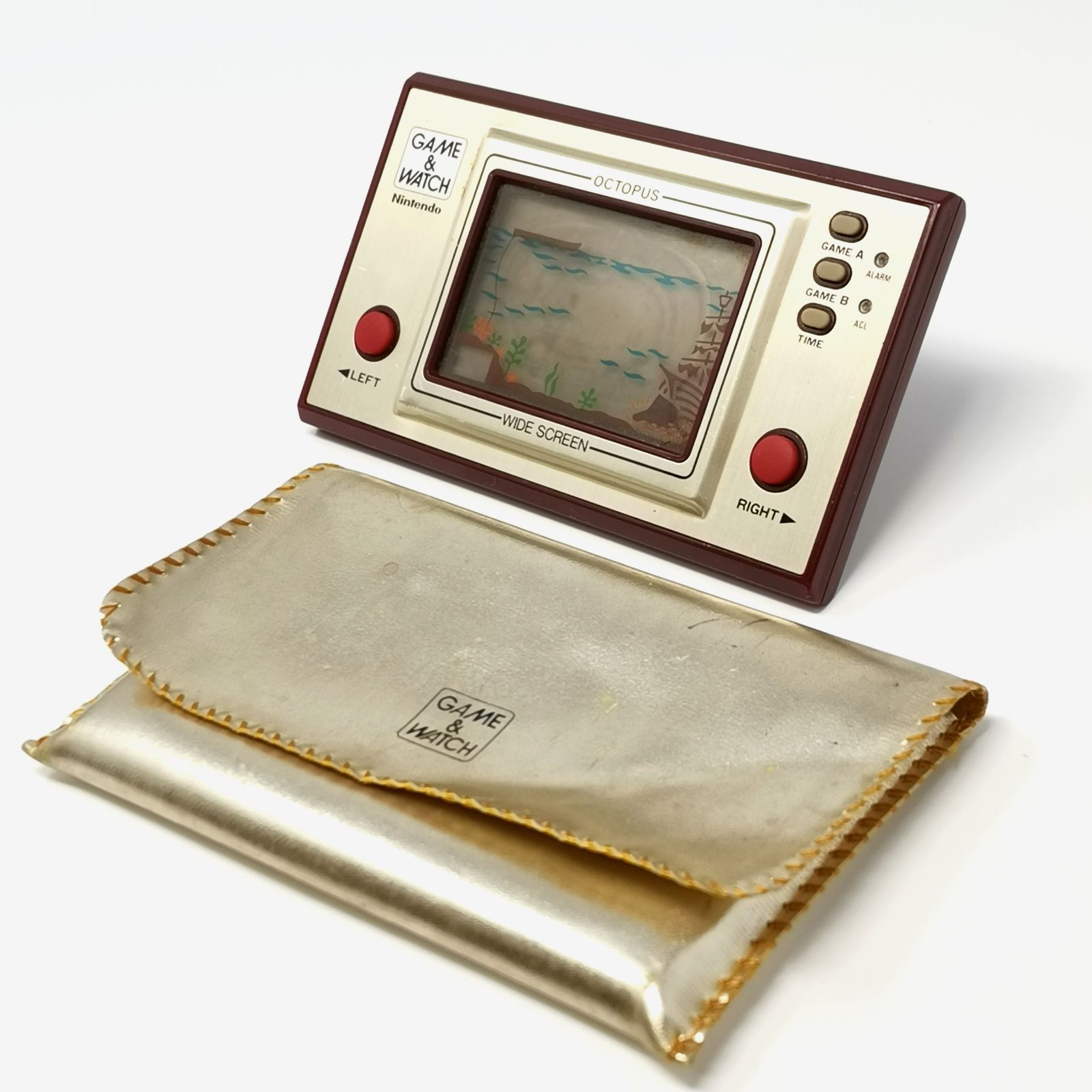 任天堂 game-watch OC-22 OCTOPUS オクトパス 電池ないため動作未 画面焼けあり ケース付き 管理番号KKVKO671