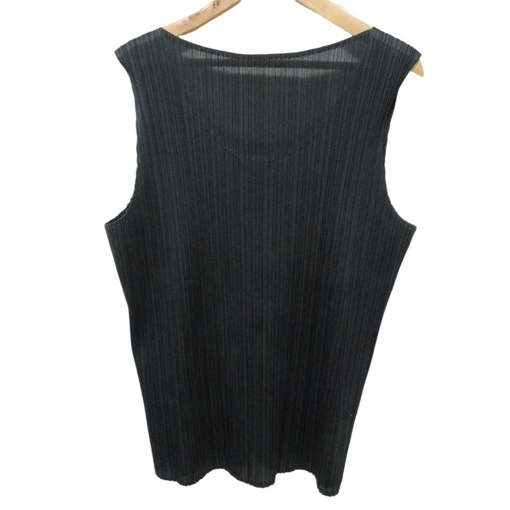 #プリーツプリ-ズ #イッセイミヤケ 濃紺 ノースリーブ チュニック 3 PLEATS PLEASE 美品 プリーツプリーズ イッセイミヤケ デニム