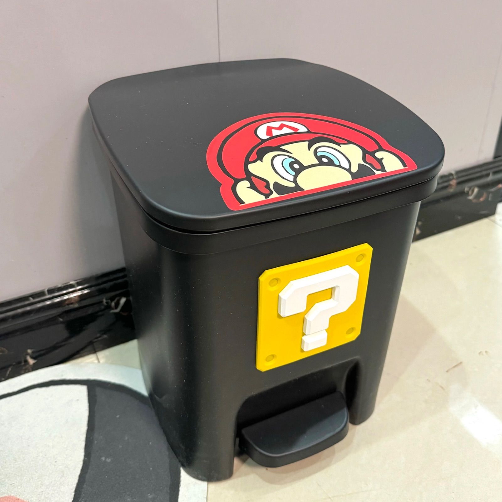 全6色】キャラクター マリオ 11L ダストボックス ゴミ箱 - メルカリ