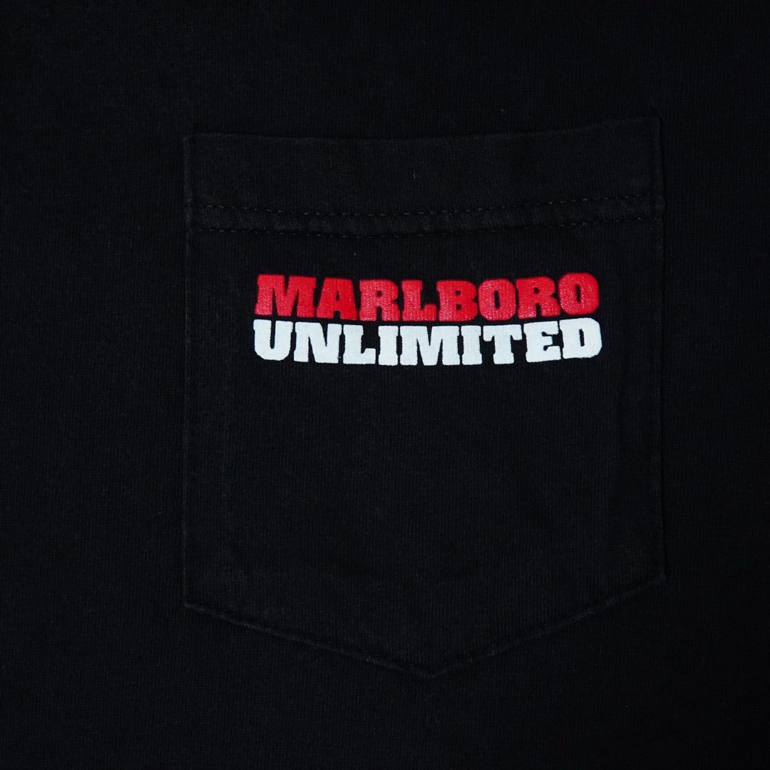 6/7まで限定お値下げ⭐︎Marlboro バックパック マルボロ　デッドストック デッドストック】 マルボロ Tシャツ XL ブラック USA製 90s Marlboro