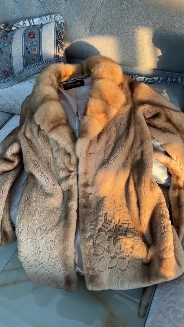 上セーブルファー襟