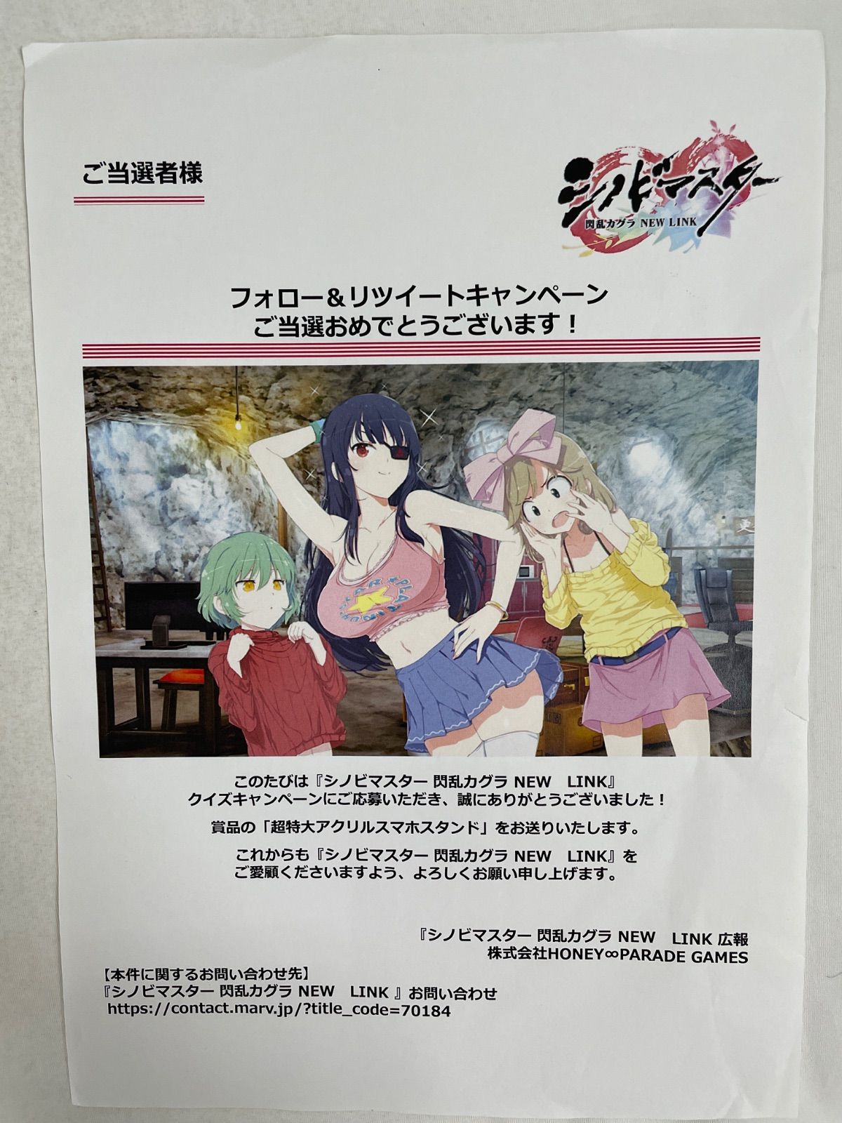 シノビマスター 閃乱カグラ 特大アクリルスマホスタンド 【公式通販】