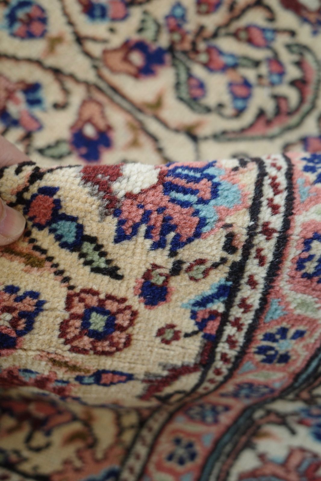 トルコ カイセリ ヴィンテージラグ イエロー 上質 トルコ ヴィンテージ