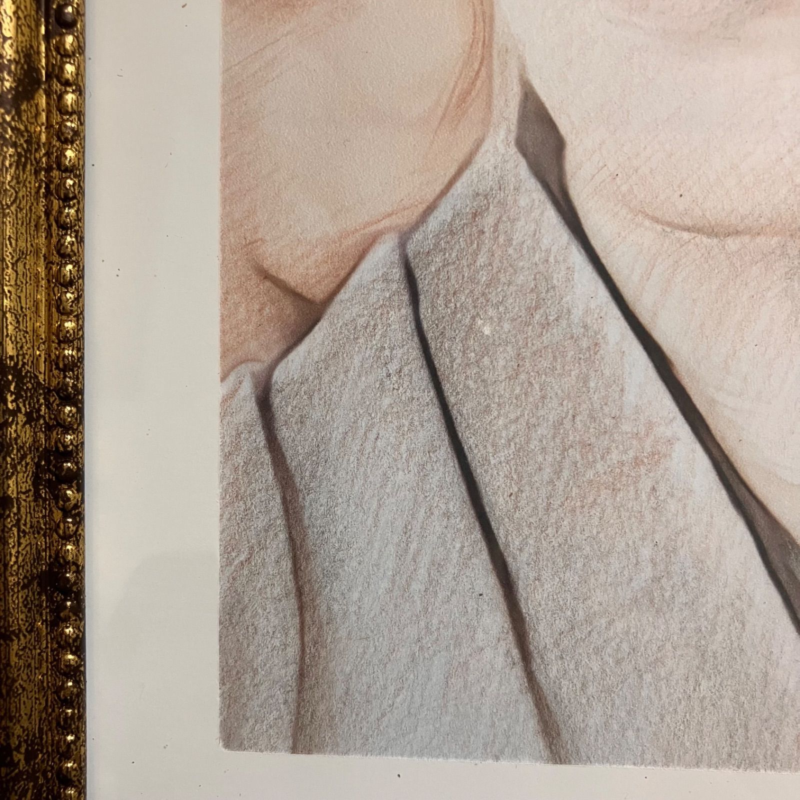 女優画④ 額装品　額縁寸法32.7㎝×24.0㎝×1.5㎝　色鉛筆画　定款付 俳優画22額装品 額縁寸法32.7㎝×24.0㎝×1.5㎝ 定款付 鉛筆画