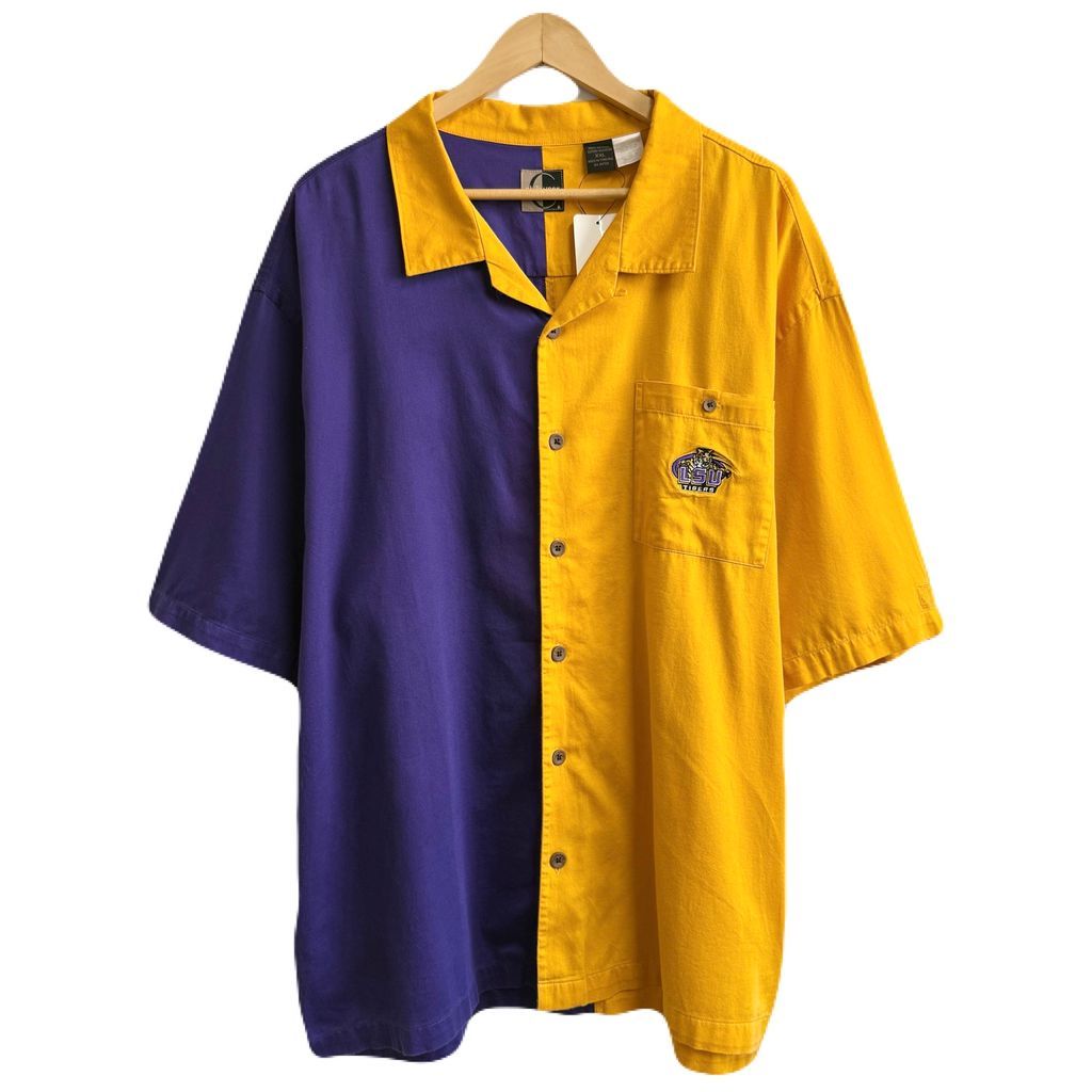 Chiliwear オープンカラー 開襟シャツ LSU Tigers ワンポイント