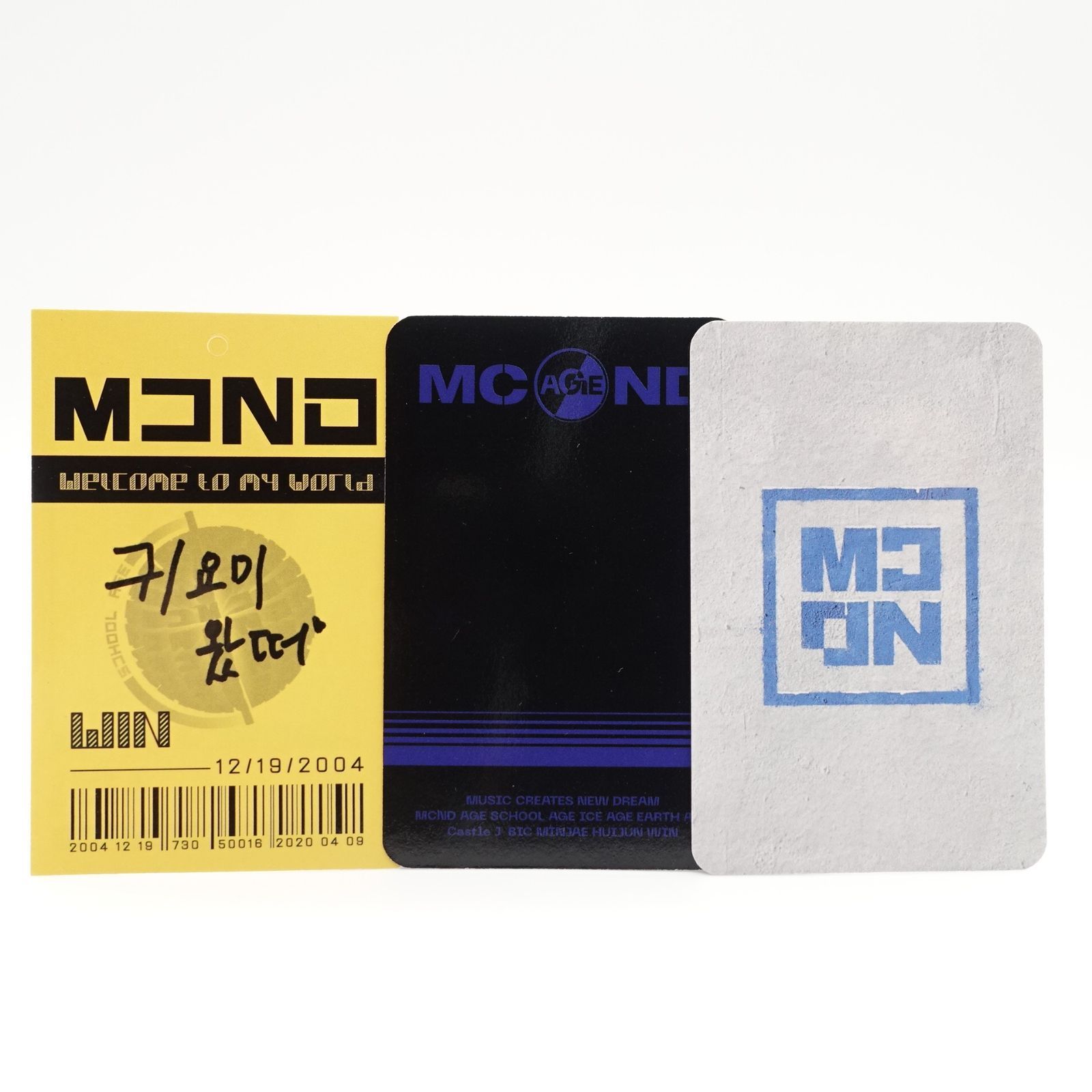 MCND ウィン ICEAGE ヨントン 特典 トレカ フォト カード WIN