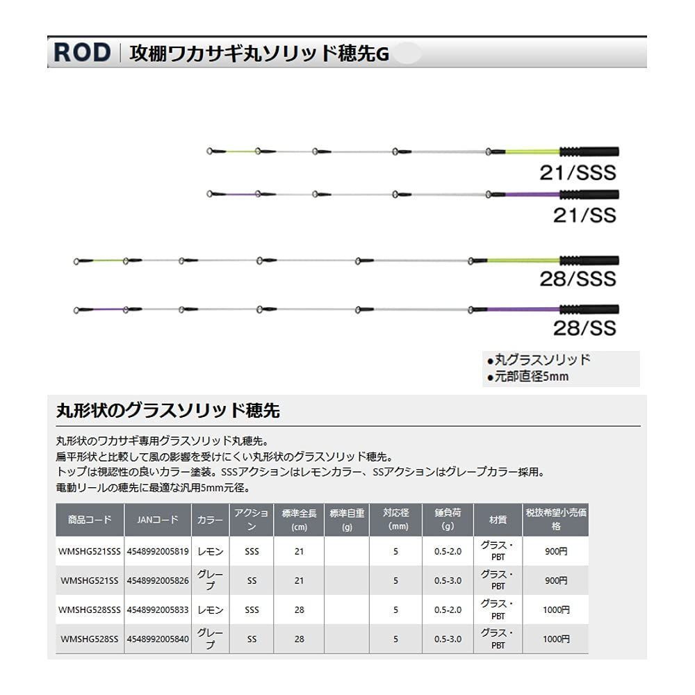 新着商品プロックスPROX 攻棚ワカサギ丸ソリッド穂先G メルカリ