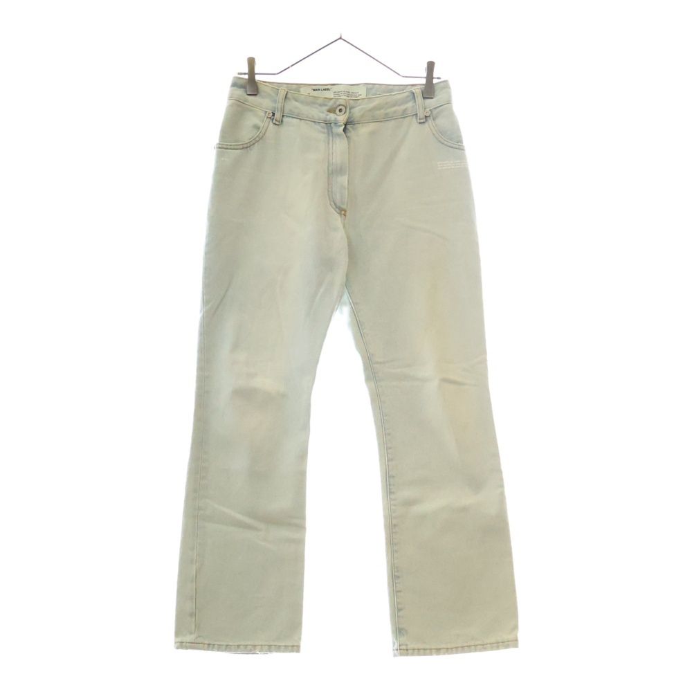 OFF-WHITE オフホワイト Contrast Hem Mid-Rise Denim Jeans コントラスト ミッドデニムパンツ ジーンズ ライトブルー OWYA004R207730687100 レディース