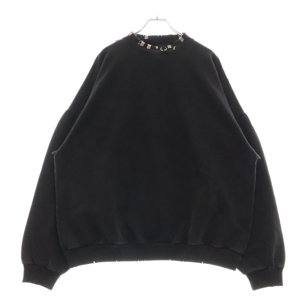 バレンシアガ BALENCIAGA トレーナー スウェット プルオーバー キャンペーンロゴ 刺繍 長袖 10 黒 ブラック /FF レディース バレンシアガ BALENCIAGA Campaign Logo Sweatshirt