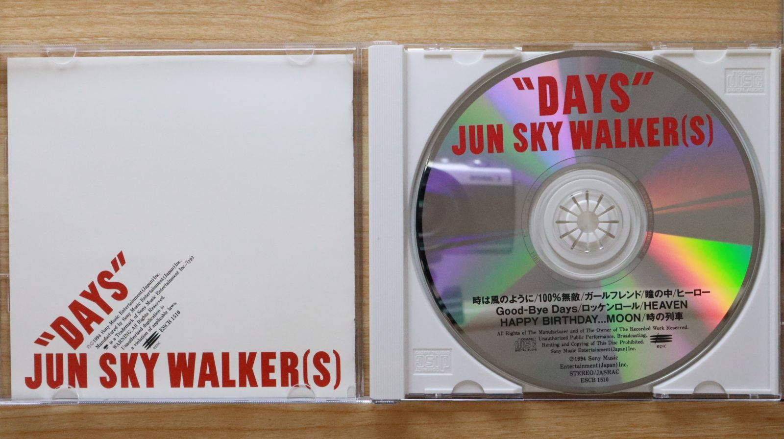 国内盤CD☆ジュンスカイウォーカーズ/JUN SKY WALKER(S)□ 「DAYS