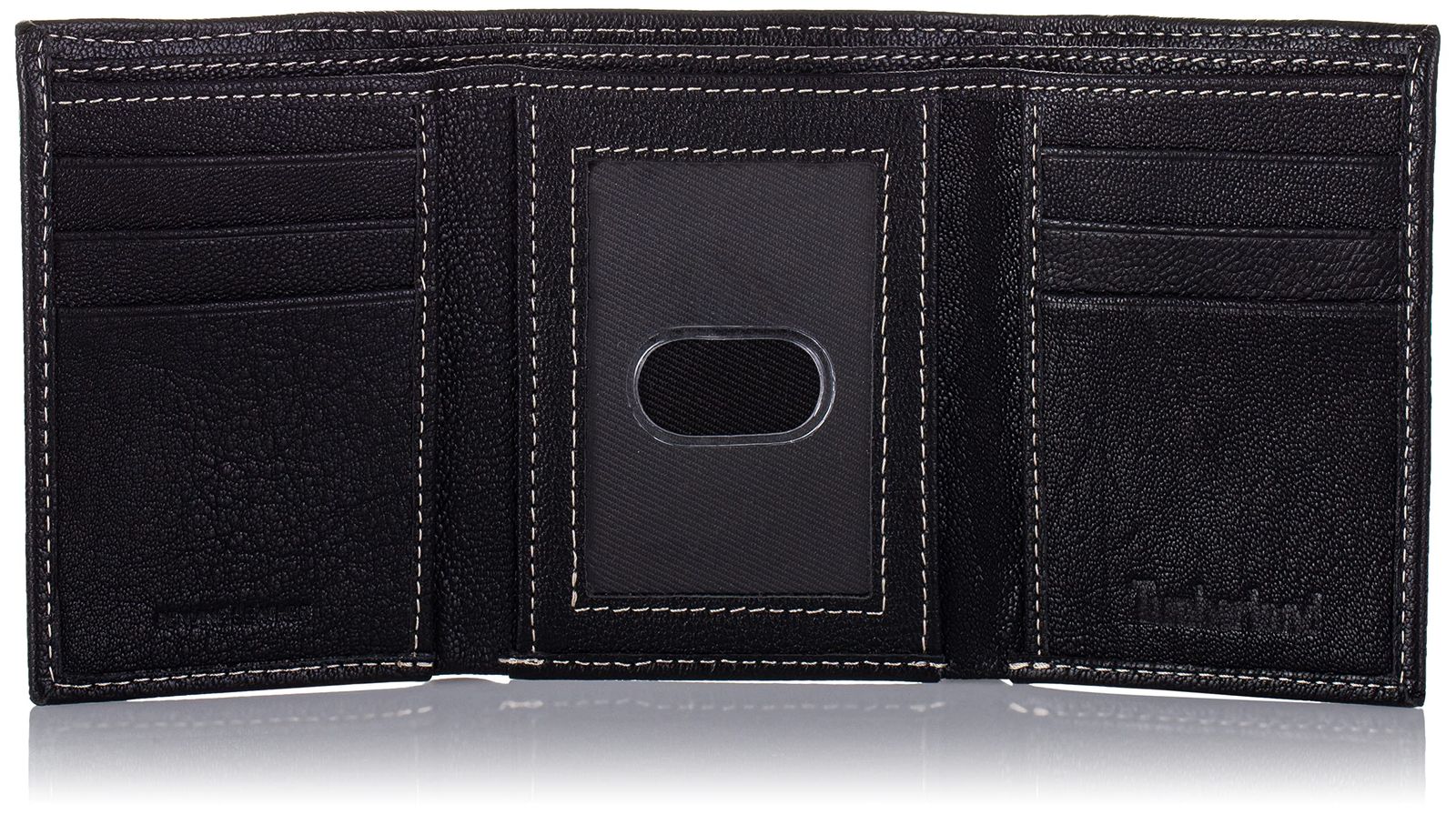 Timberland Men's Genuine Leather RFID Blocking Trifold Security Wallet， black， One Size 
