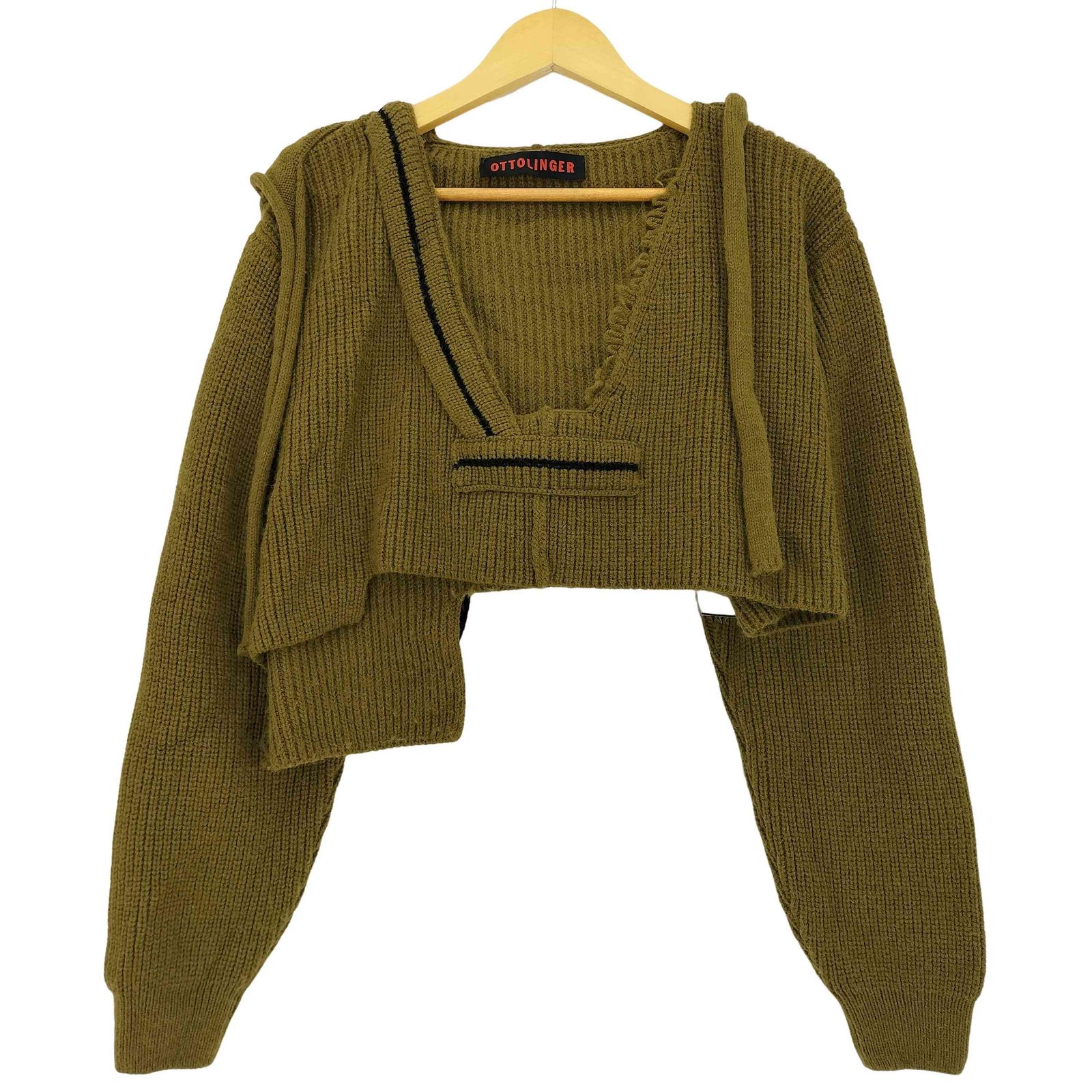 オットリンガー OTTOLINGER クロップド ニットパーカー レディース import S