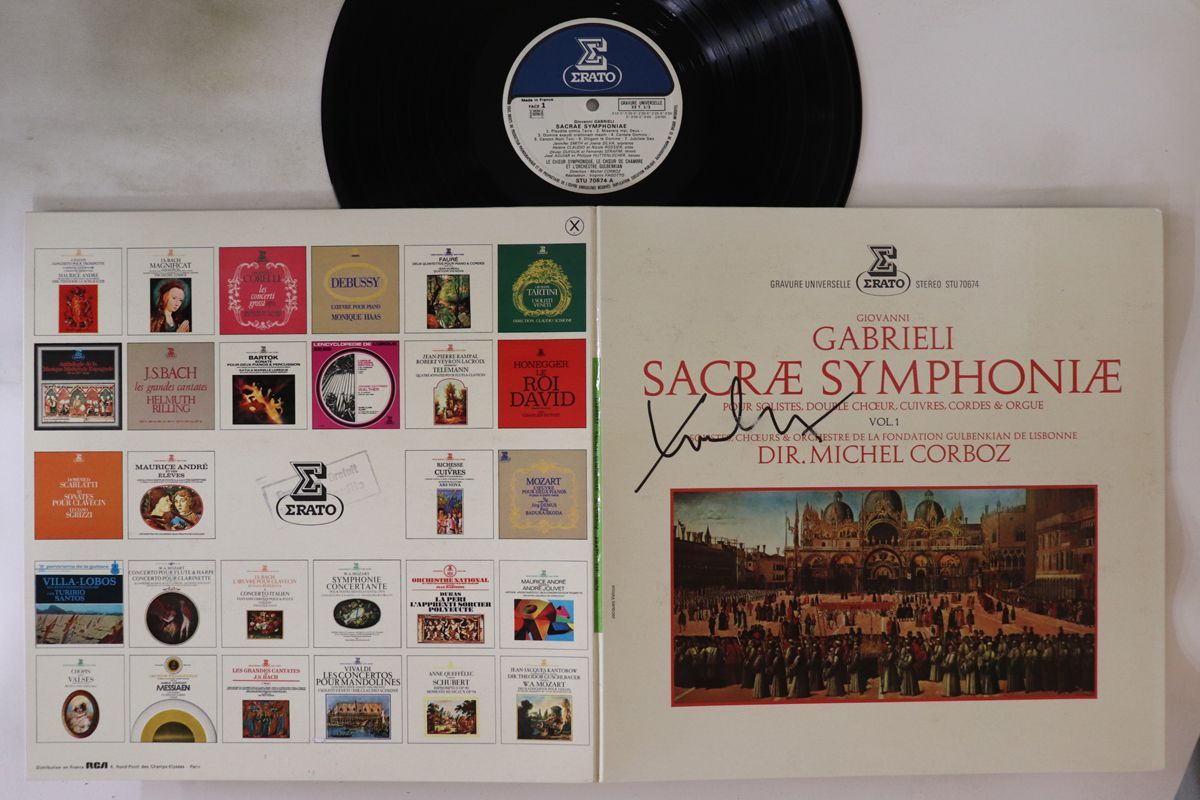 レコード 仏LP Michel Corboz Gabrieli: Sacrae Symphoniae Pour