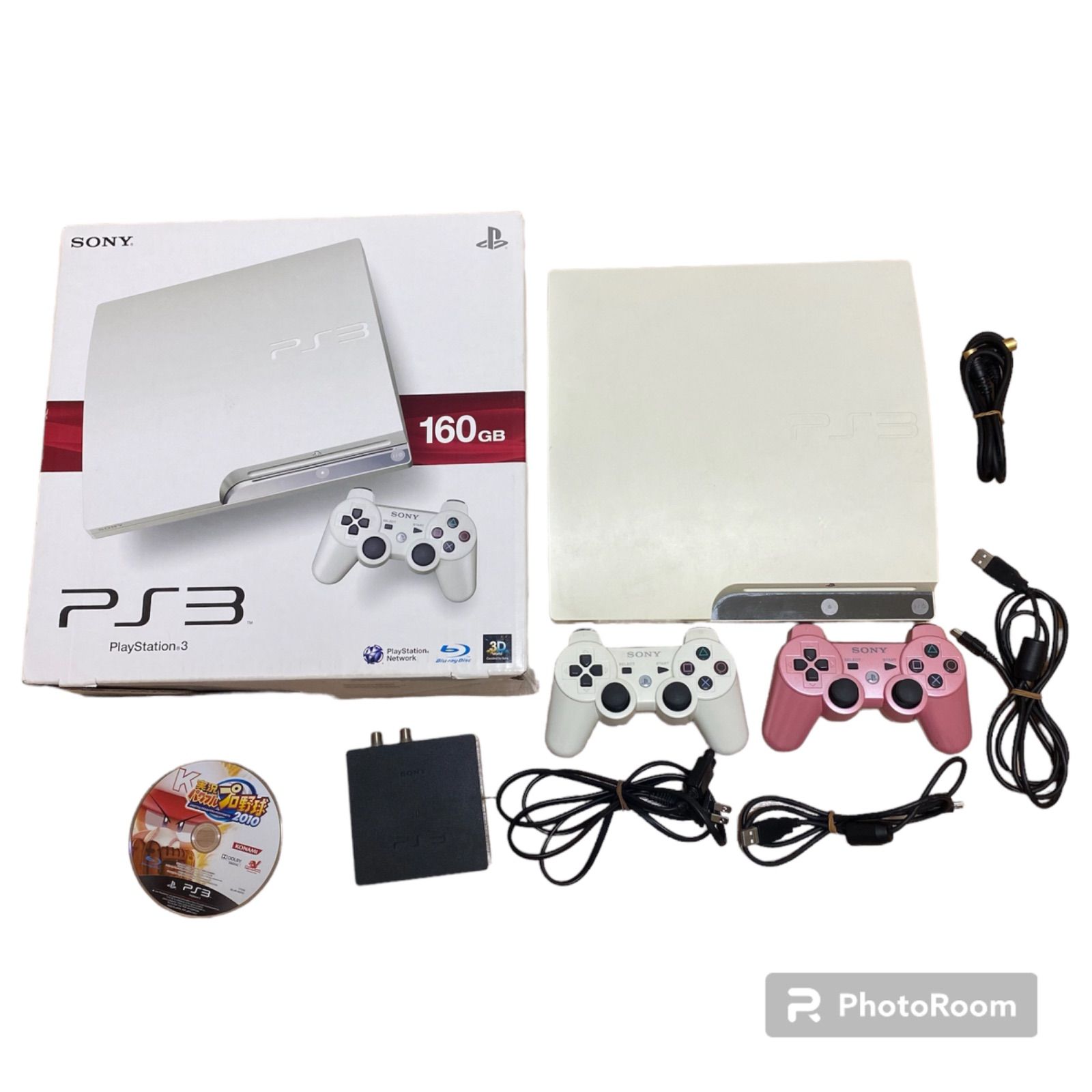 ジャンク品】SONY PS3 CECH-2500A LW ホワイト 160GB トルネ パワプロ 