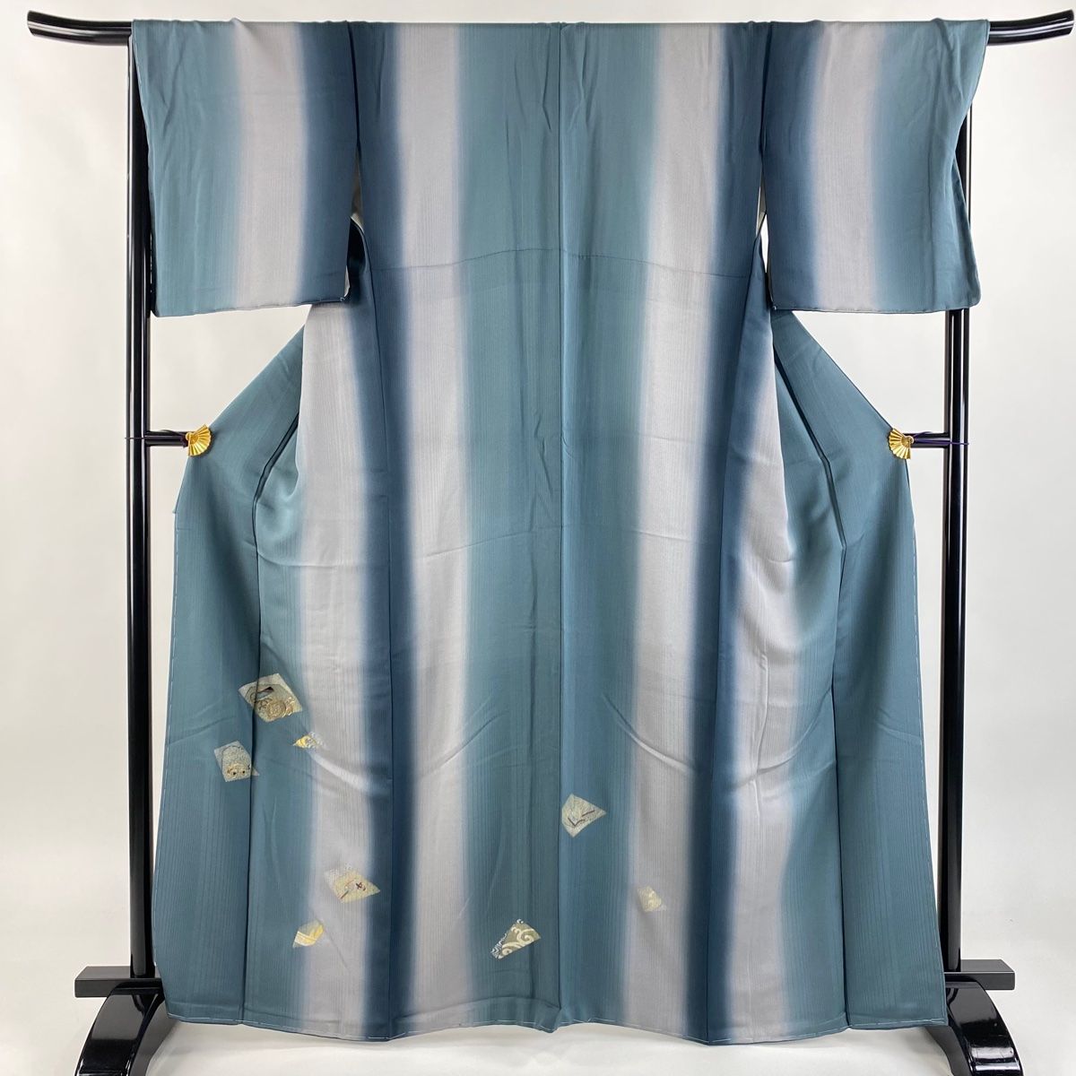 平和屋着物□訪問着 中国三大刺繍 汕頭刺繍 スワトウ刺繍 枝花文