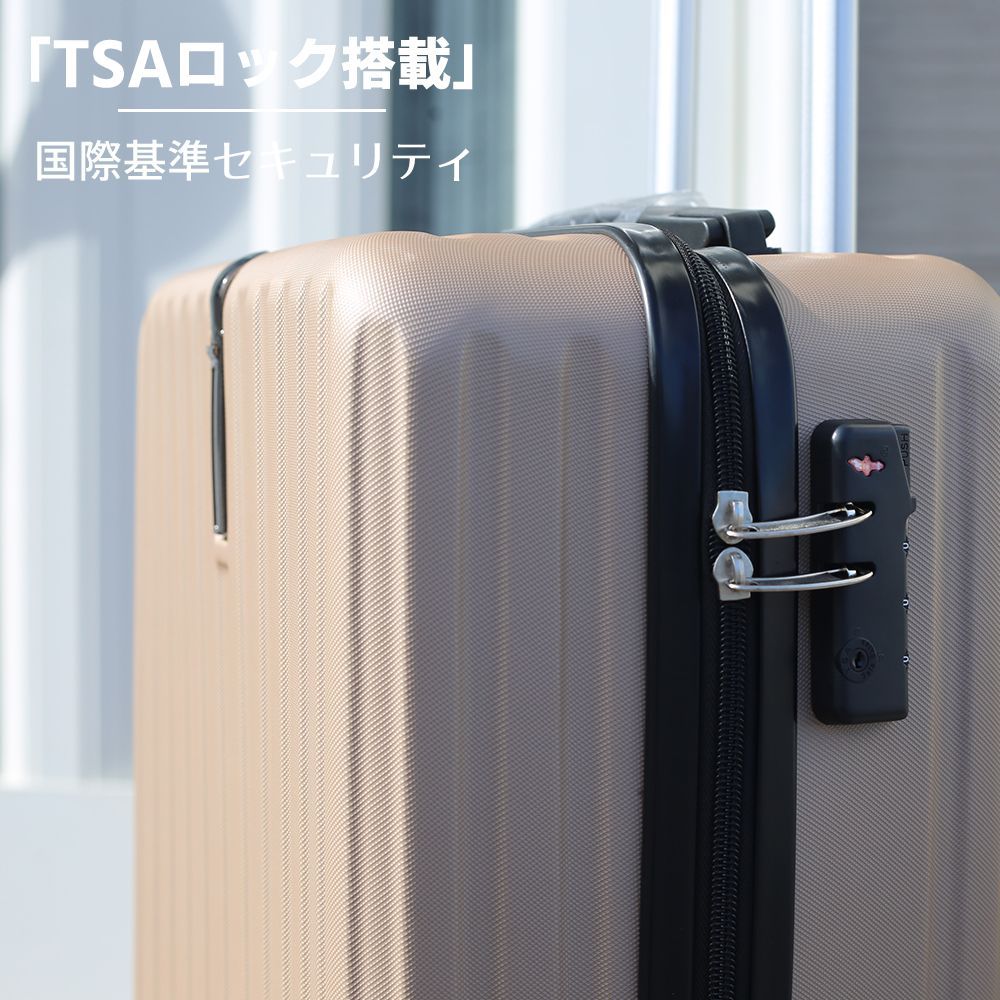 本日限定 6980円→5580円！ 01-M-SG スーツケース TSAロック Mサイズ  
