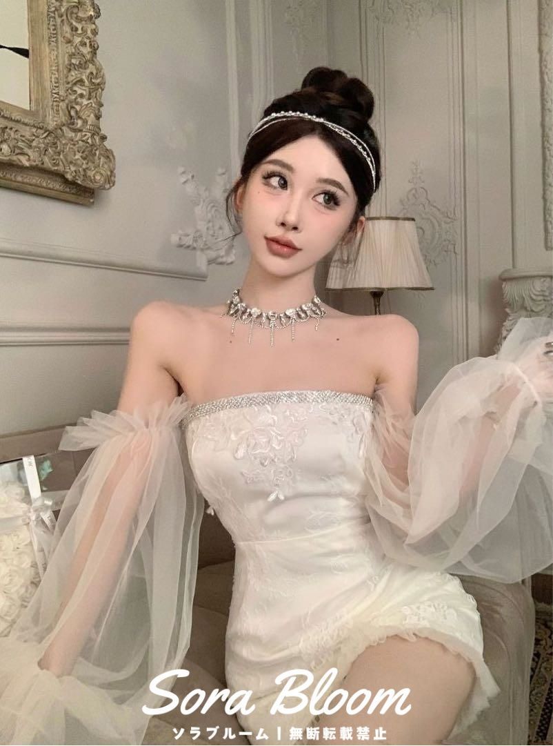 プリンセスモチーフ♡キャバドレス　ミニ　パーティードレス 新品未使用プリンセスモチーフ キャバドレス ミニ パーティー