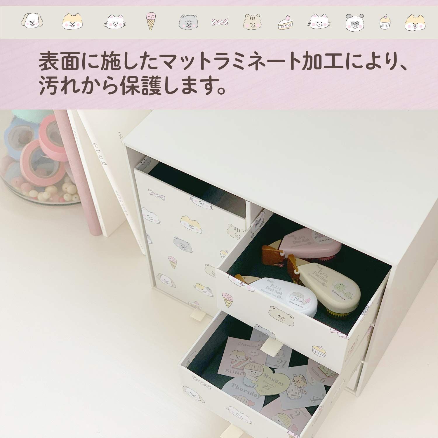 プラス 収納ボックス リビングポストII Sサイズ えちがわのり