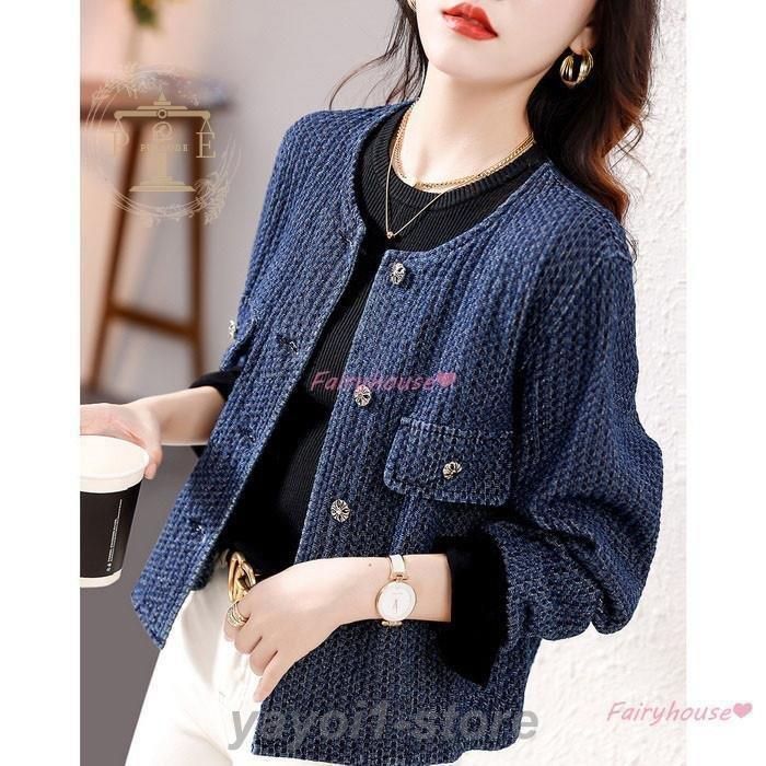 デニムジャケットレディース 40代 秋冬新作 ショート丈