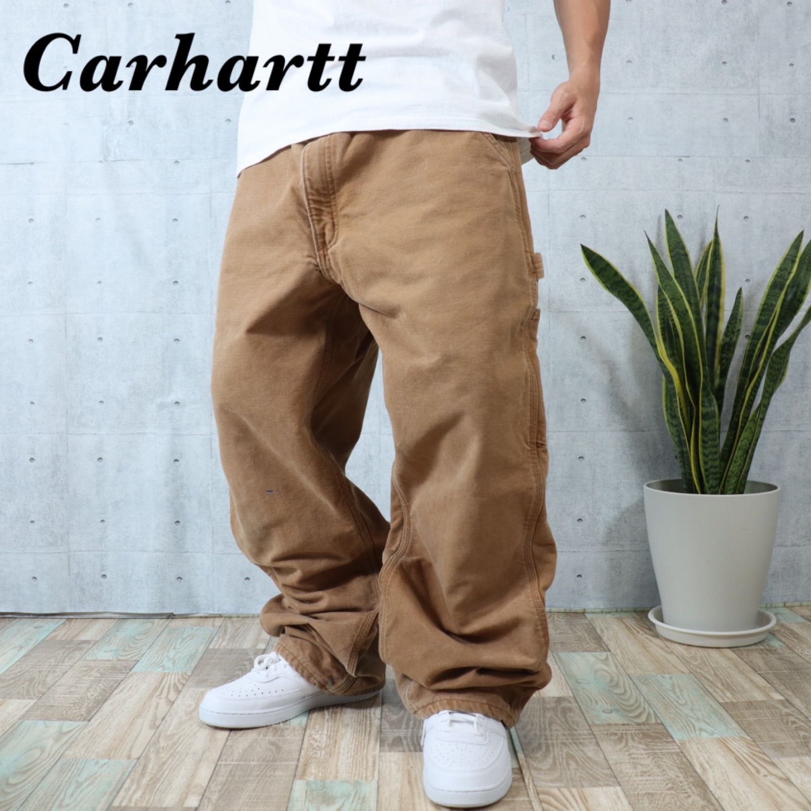 FB159 【レア】Carhartt ワークパンツ ペインター チェック W33 - メルカリ