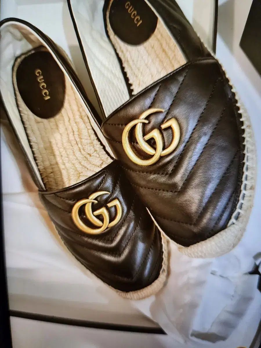 GUCCI グッチ GG マモン エスパドリューブラック 38