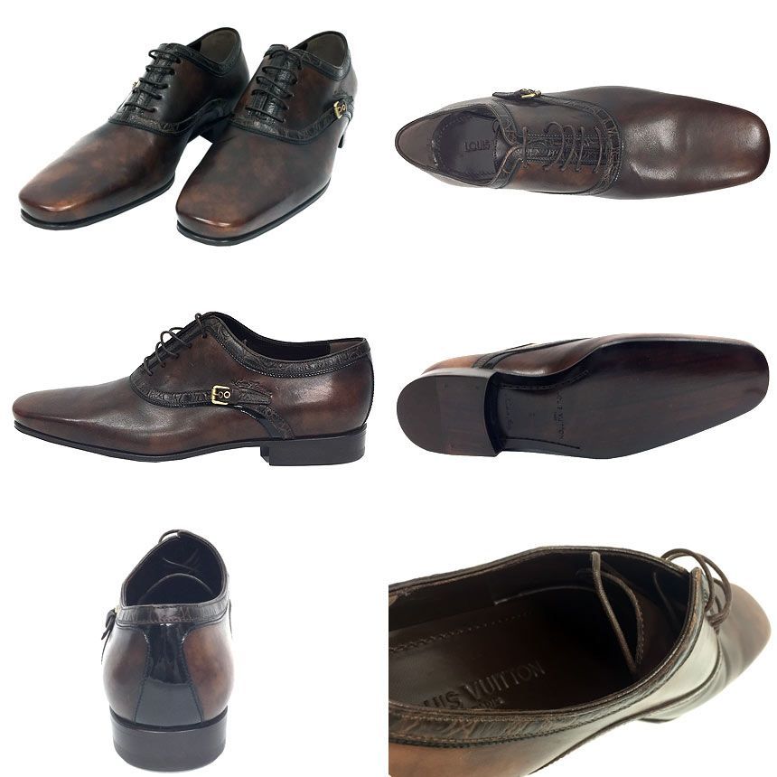 ルイヴィトンレースアップドレスシューズメンズ6サイズaq7791
