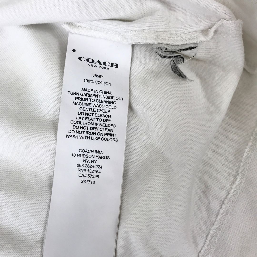 COACH　コーチ　Ｔシャツ　カットソー　半袖　XSサイズ　トラ模様