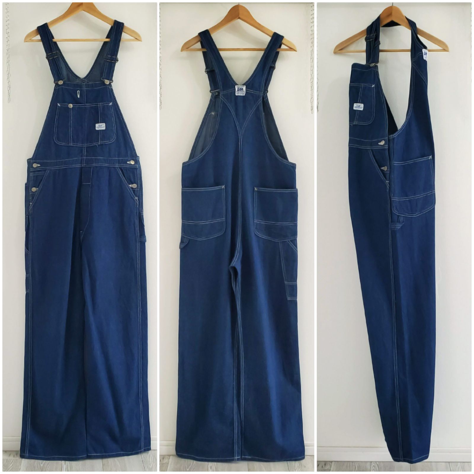 Leeリー 1940 s 復刻 ハウスマークタグ 0291 デニム オーバーオール W 32 L 33 濃紺 大戦 ペインターパンツ ヴィンテージ