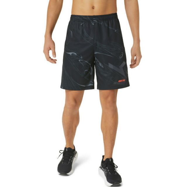 asics アシックス A-I-M DRY GRAPHIC HALF PA パフォーマンスブラック 4XL 2031E007 1 | スポーツ メンズ 4XL ブラック 黒 服 衣類 衣料品ウェア ウエア ボトムス ドライ グラフィック ショートパンツ ハーフ