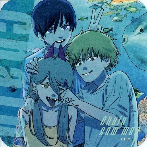 中古】マグカップ・湯のみ デンジ＆パワー＆早川アキ(水族館