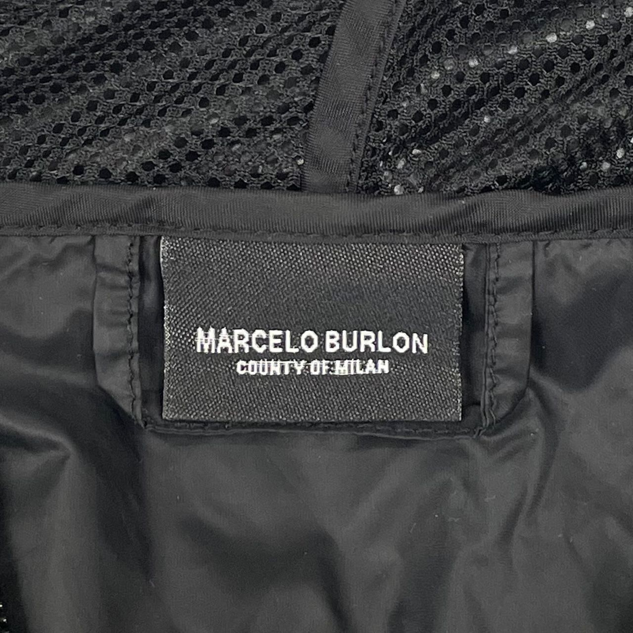国内正規 MARCELO BURLON 総柄 ナイロン ジップ パーカー マルセロ 