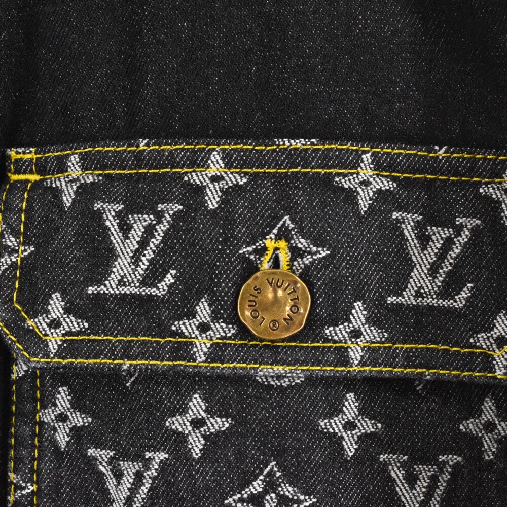 LOUIS VUITTON (ルイヴィトン) 22SS モノグラムクレイジーデニムワークウエアデニムジャケット RM221M UZD HMA20E  インディゴ - メルカリ