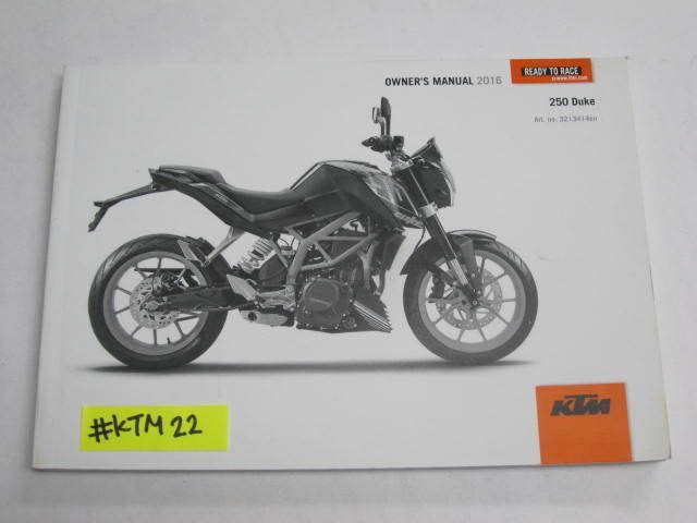 即発送可能】 KTM 250EXC-F MY23-Motocross SIXDAYS 取扱説明書 工具