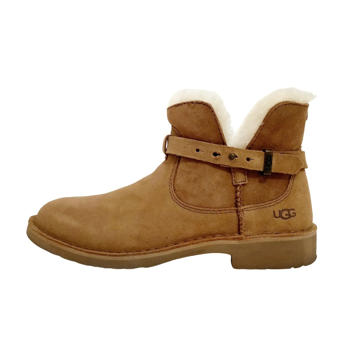 UGG(アグ) ショートブーツ 24 レディース エリサ 1116107 ブラウン ムートン - メルカリ