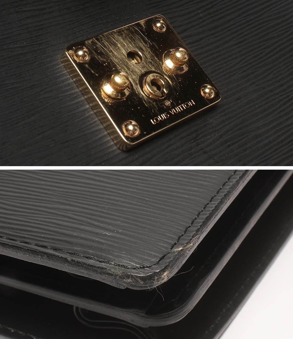 ルイヴィトン　セルヴィエットコンセイエ　ビジネスバッグ　エピ　レザー　黒 ルイヴィトン セルヴィエットコンセイエ ビジネスバッグ エピ レザー