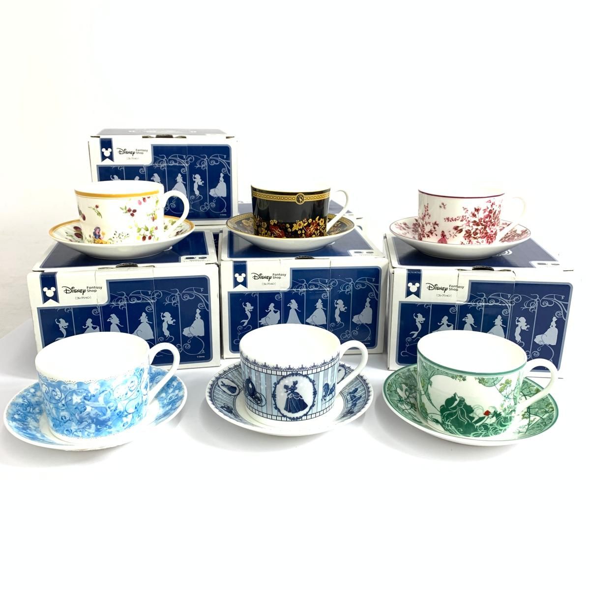 Wedgwood ウェッジウッド Disney ディズニー ティータイムコレクション カップ＆ソーサー まとめセット 全6種 240002230527