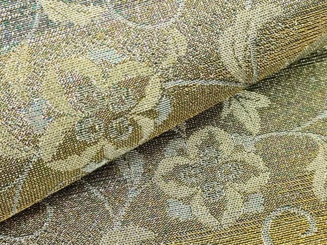 平和屋本店□極上 織の宝石・ダイヤモンドカット 佐波理綴 両面 六通柄