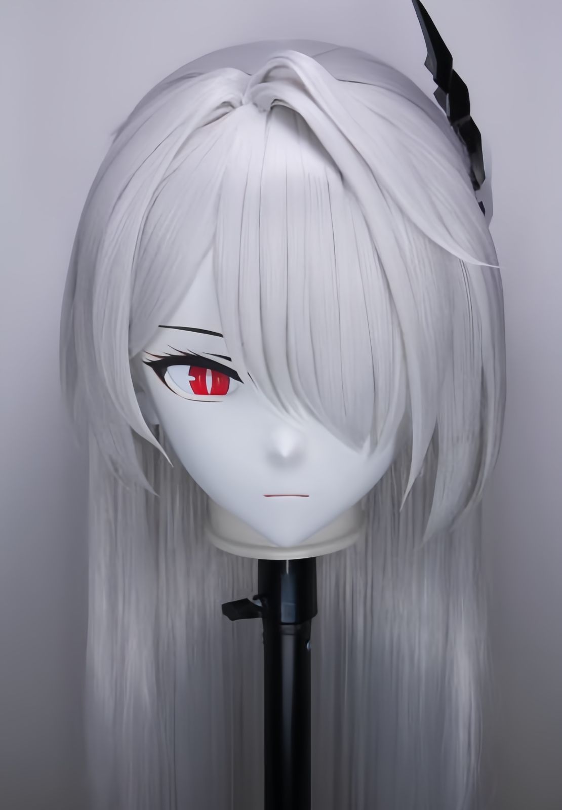 全頭マスク ロック付き NO.1201 フルマスク ドール ヘッドロリータ人形 コスプレ 変身 仮装 着ぐるみ 二次元美少女