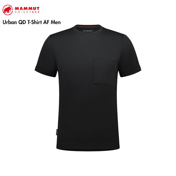 ［2025新作］MAMMUT マムート 1017-05270 Urban QD T-Shirt AF Men アーバン QD Tシャツ アジアンフィット 1black XL(Asia_XXL)
