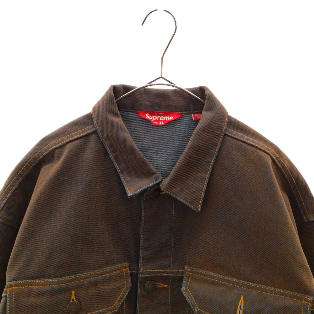SUPREME (シュプリーム) 23SS Flocked Denim Trucker Jacket デニム 