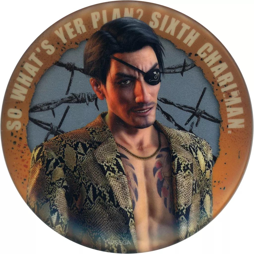 真島吾朗 缶バッジ SEGA - セガラッキーくじ龍が如く真島吾朗HISTORY缶バッジ4種セット