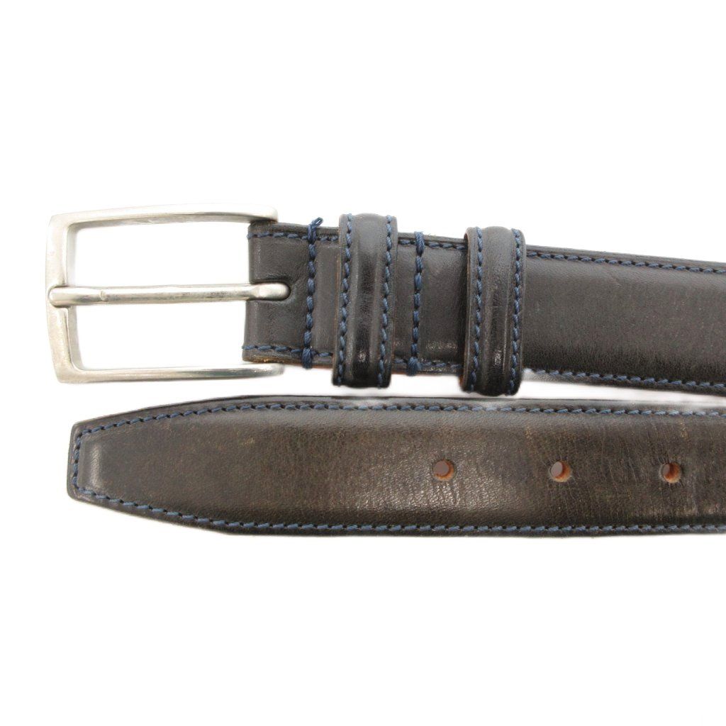 ほぼ未使用　フェリージ　felisi レザー ベルト 44-80 フェリージ Felisi レザーベルト 44-80 ステッチ 黒 ブラック